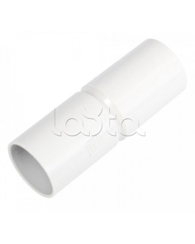 Патрубок-муфта белая д32 (36шт/324шт уп/кор) Промрукав (PR.01732б) в Волгограде Повороты, муфты, тройники Pintop.ru