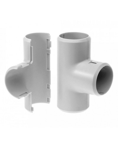 Тройник разборный д20 (5шт/400шт уп/кор) Промрукав (PR.07320м) в Волгограде Повороты, муфты, тройники Pintop.ru