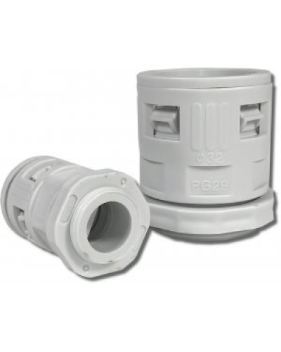 Муфта вводная для гофрированных труб серая ВМ-ГТ-25 Промрукав PR08.3270 в Волгограде Повороты, муфты, тройники Pintop.ru