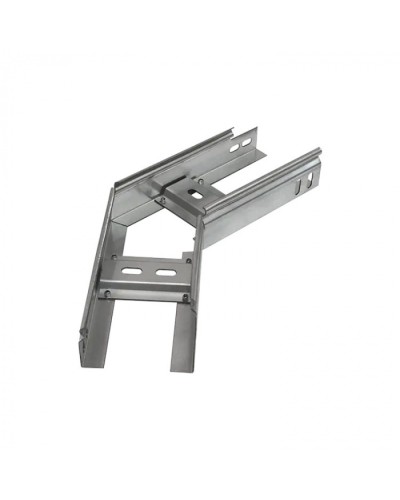 Угол горизонтальный 45 градусов лестничный 400х150 (1,5 мм) Промрукав (PR08.5473) в Волгограде Аксессуары для лотков Pintop.ru