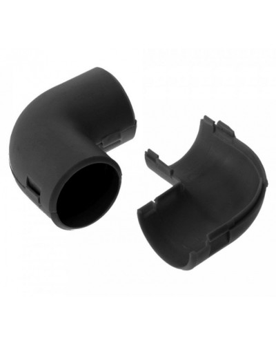 Соединитель угловой разборный черный д20 (50шт/800шт уп/кор) Промрукав (PR13.0192) в Волгограде Повороты, муфты, тройники Pintop.ru