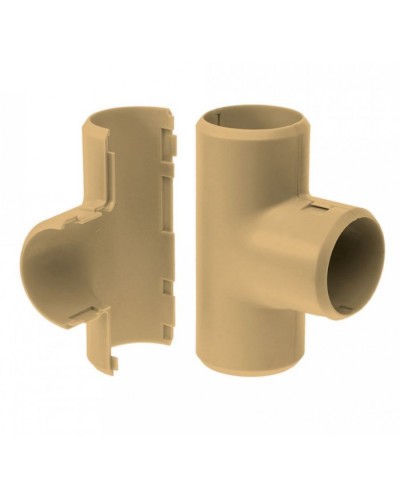 Тройник разборный сосна д32 (1шт/200шт уп/кор) Промрукав (PR13.0254) в Волгограде Повороты, муфты, тройники Pintop.ru