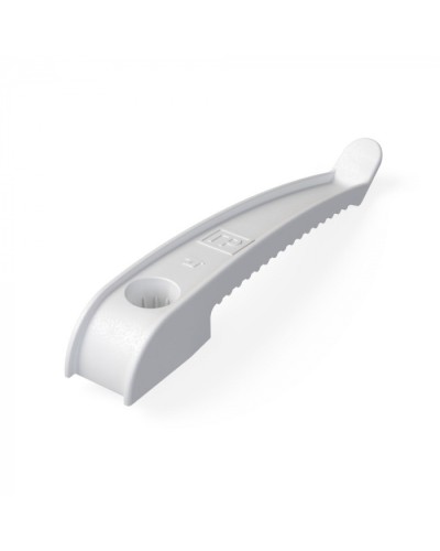 Держатель кабеля односторонний для прямого монтажа в гофроящике белый (200 шт/кор) Промрукав (PR13.0489) в Волгограде Аксессуары для кабель-канала Pintop.ru