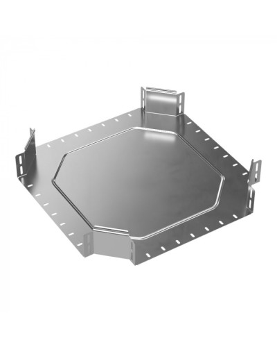 Ответвитель Х-образный Стандарт INOX (AISI 304) 400х100 Промрукав (PR16.3186) в Волгограде Аксессуары для лотков Pintop.ru
