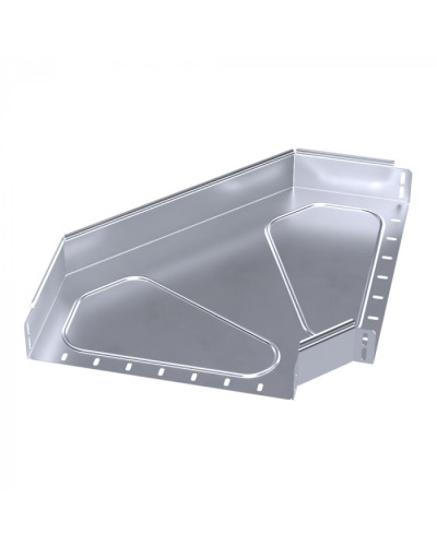 Угол горизонтальный 90 градусов Стандарт INOX (AISI 316) 400х80 Промрукав (PR16.3537) в Волгограде Аксессуары для лотков Pintop.ru