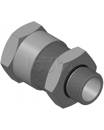 Кабельный ввод с резьбой М32х1,5 мм для открытой прокладки кабеля с проходным диаметром d=16-20 мм Спектрон КВН-20-Н-32х1,5 в Волгограде Аксессуары для кабель-канала Pintop.ru