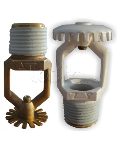 Ороситель дренчерный водяной и пенный Спецавтоматика ДУО0-РНд0,42-R1/2/В3-SР-К80 (белый) (RAL 9016) в Волгограде Оросители Pintop.ru