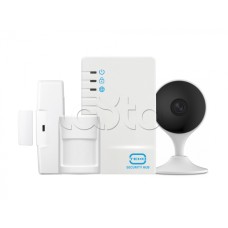 Комплектбеспроводной GSM сигнализации Теко Security Hub с видеокамерой
