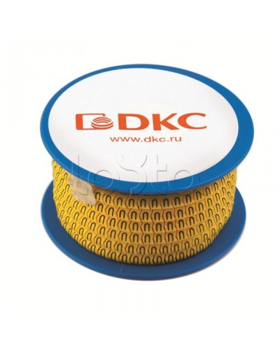 Колечко маркировочное 0, 2.5-4мм. черное на желтом DKC AZO300BY в Волгограде Крепежные изделия Pintop.ru