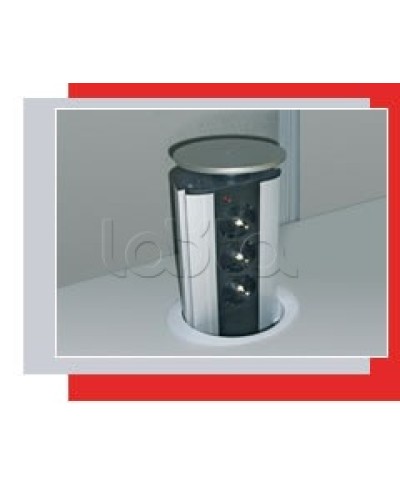 Блок розеточный настольный, 3 розетки (45х45мм) Экопласт 70303 в Волгограде Блоки розеток Pintop.ru