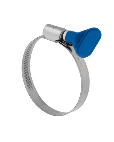 Хомут червячный 32-50/9-0,7мм, с ключом, нержавеющая сталь W2, (50 шт/уп) REXANT 07-0732-1 в Волгограде Стяжки-хомуты Pintop.ru