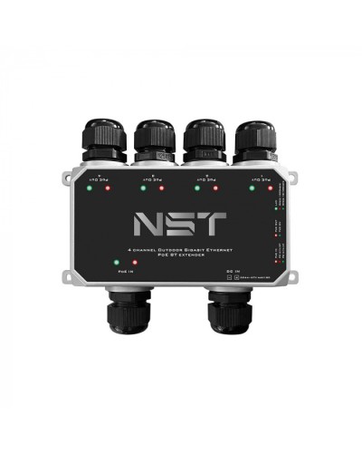 Уличный Ultra PoE удлинитель - коммутатор Gigabit Ethernet до 250м на 5 портов NST NS-EXSW-5GP/W в Волгограде Дополнительное оборудование для сетей Pintop.ru
