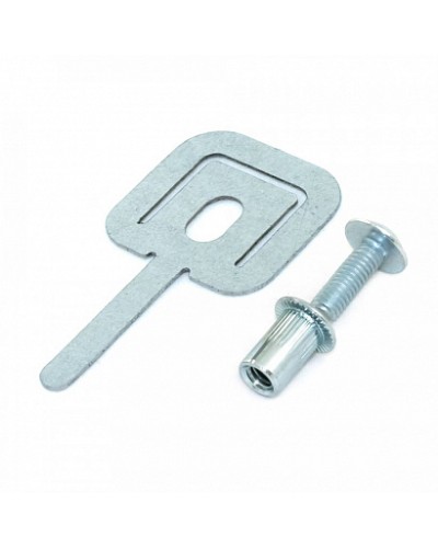 Комплекты для крепления ОКЛ с использованием винта, заклепки и хомута FR ПР-25 (100 шт) Промрукав (PR08.5203) в Волгограде Огнестойкие кабельные линии Pintop.ru