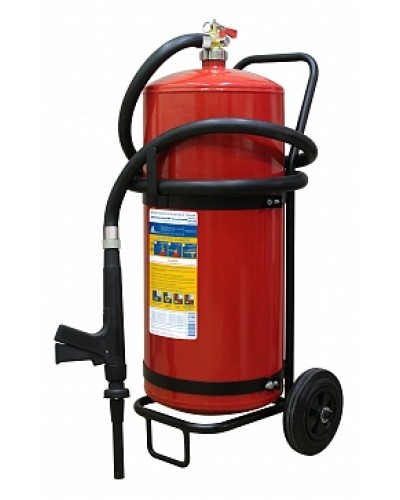 Огнетушитель ПОЖТЕХНИКА ОВП-50(з) МИГ летний (ФторПАВ) на съемн.тележке с перекр. стволом (баллон 62,5 л, ОТВ 50 л) в Волгограде Огнетушители Pintop.ru