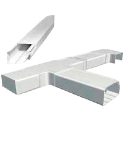 Короб 120х50 мм со съемной перегородкой, 2 метра, белый LANMASTER (LAN-CT120x50-WH) в Волгограде Аксессуары для лотков Pintop.ru