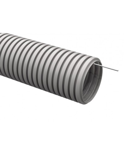 ELASTA Труба гофр. тяжелая ПВХ d=25мм с зондом (50м) IEK (EA-TG23-121-025-050-K41) в Волгограде Труба гофрированная Pintop.ru