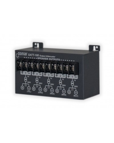 Блок аттенюаторов для настольныx усилителей Sonar SATT-100 в Волгограде Система оповещения и трансляции Sonar Pintop.ru