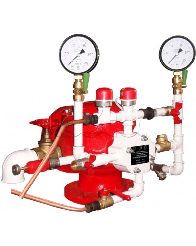 Узел управления дренчерный с пневмоприводом Спецавтоматика УУ-Д100/1,6(П0,028)-ВФ.О4 в Волгограде Устройства пуска водяного пожаротушения Pintop.ru