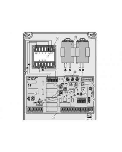 Блок управления для приводов распашных ворот Came 002ZA3P в Волгограде Автоматизация ворот Pintop.ru