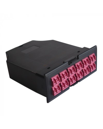 MPO кассета OM4, для LAN-FRM-PP-STP/1U, 24xLC, тип B, черная LANMASTER (LAN-FRM-IN-2MB-24LC/OM4) в Волгограде Патч-корды оптические Pintop.ru