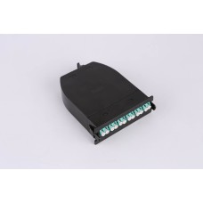 MPO кассета OS2, 12xLC, тип B, низкие потери, черная LANMASTER LAN-MCSB-1M-12LC/OS2