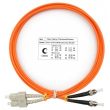 Шнур оптический duplex SC-ST 62,5/125 mm 2м LSZH Cabeus FOP-62-SC-ST-2m