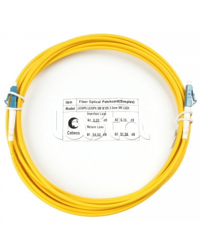 Шнур оптический simplex LC-LC 9/125 sm 7м LSZH Cabeus FOP(s)-9-LC-LC-7m в Волгограде Патч-корды оптические Pintop.ru