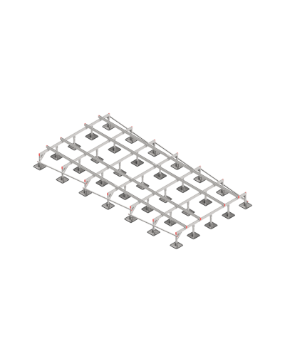 Опорная конструкция для установки оборудования TECHNORAPTOR STEELFOOT 3000х6000 тип 2 КМ-профиль (KM-TR-STF-SSEI-3000-6000-2) в Волгограде Системы видеонаблюдения Pintop.ru