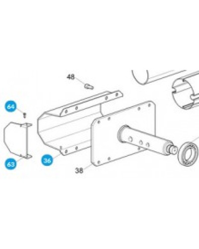 Крышка блока управления ZL37 Came 319148 в Волгограде Запчасти для шлагбаумов и автоматики Pintop.ru
