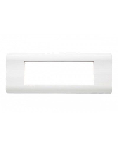 Рамка французский стандарт 6 модулей 45 × 22,5 мм, белый Eurolan (16M-00-06WT) в Волгограде Комбинированные настенные розетки Pintop.ru