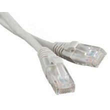 Патч-корд RJ45 - RJ45, 4 пары, UTP, категория 5е, 0.5 м, серый, LSZH LANMASTER LAN-PC45/U5E-0.5-GY