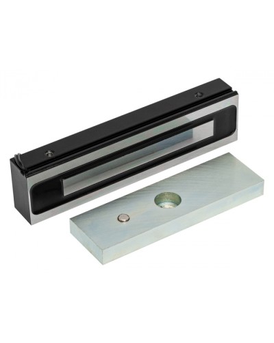 Электромагнитный замок AccordTec ML-200K-3 Premium Black с планкой в Волгограде Электромагнитные замки Pintop.ru