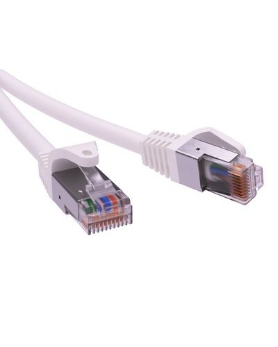 Патч-корд экранированный CAT5E F/UTP 4х2, LSZH, белый, 1.5м DKC RN5EFU4515WH в Волгограде Патчкорды (медные) Pintop.ru