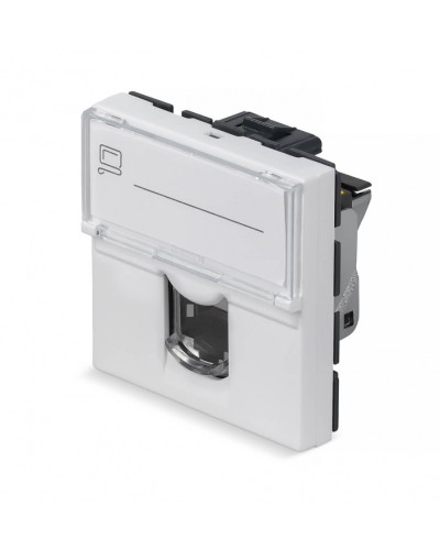 Модуль Keystone Jack RJ-45(8P8C), 180 градусов, категория 6a, экранированная Cabeus (KJ-RJ45-Cat.6a-SH-180T-FP-L-45) в Волгограде Модули Keystone Pintop.ru