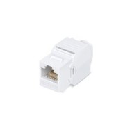 Вставка Keystone Jack RJ-45(8P8C), категория 5e, 110 IDC, угол заделки 180 градусов, без инструмента (Toolless), белая