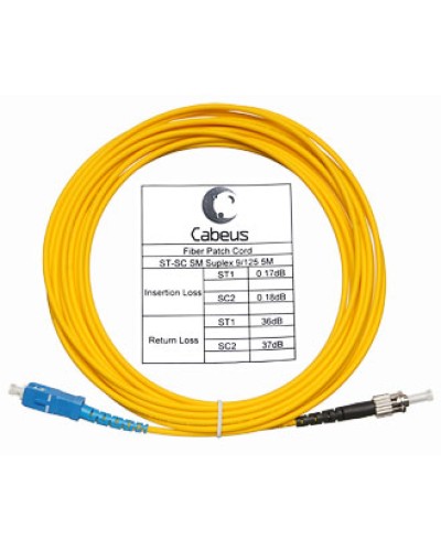 Шнур оптический simplex LC/APC-FC/UPC 9/125 sm 10м LSZH Cabeus FOP(s)-9-LC/APC-FC/UPC-10m в Волгограде Патч-корды оптические Pintop.ru