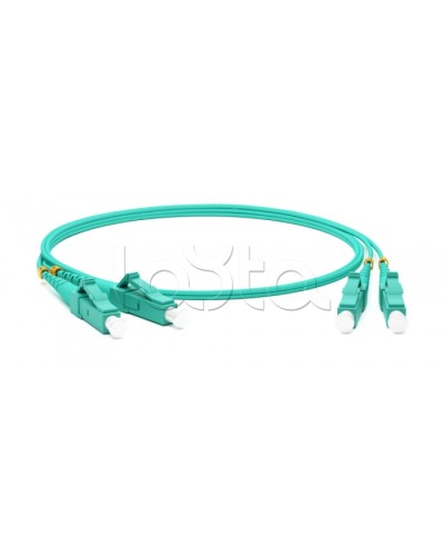 Патч-корд волоконно-оптический Hyperline FC-D2-503-FC/PR-LC/PR-H-3M-LSZH-AQ в Волгограде Патч-корды оптические Pintop.ru