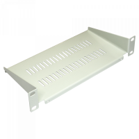 Полка фронтальная для шкафа 10", 1U, глубиной 120 мм, серая TWT (TWT-CBW10-SF120-1U-GY)