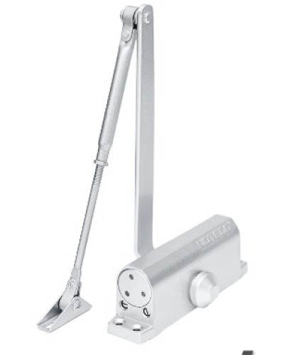 Доводчик NOTEDO DC-090-НО EN4 с ФОП (серебро) в Волгограде Доводчики Pintop.ru