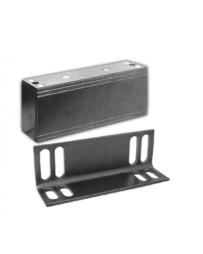 Замок электромагнитный Олевс М2-300 с уголком серебряный антик в Волгограде Электромагнитные замки Pintop.ru