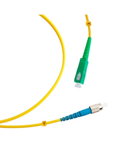 Шнур оптический simplex SC/APC-FC/UPC 9/125 sm 15м LSZH Cabeus FOP(s)-9-SC/APC-FC/UPC-15m в Волгограде Патч-корды оптические Pintop.ru