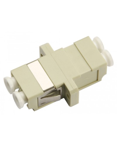 Соединитель проходной LC-LC duplex, MM(для многомодового кабеля) Cabeus DLC-DLC-MM в Волгограде Проходные адаптеры и розетки оптические Pintop.ru