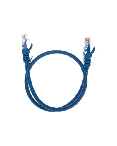 Патч-корд U/UTP, CAT 6, RJ45-RJ45, 26AWG, LSZH, синий, 0,5м REXANT 02-0294-05 в Волгограде Патчкорды (медные) Pintop.ru