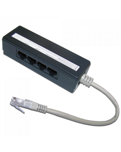 Сплиттер 1 на 4 RJ-45 TWT (TWT-4U1) в Волгограде Проходные адаптеры RJ-45 и разветвители Pintop.ru