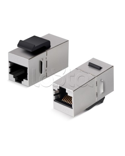 Адаптер проходной Cabeus CA-KJ-8p8c-C5e-SH в Волгограде Проходные адаптеры RJ-45 и разветвители Pintop.ru