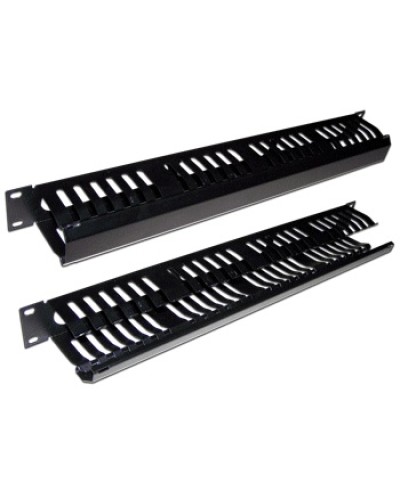 Органайзер кабельный 19 1U c крышкой на 24 порта TWT TWT-ORG/CV24-1U в Волгограде Кабельные органайзеры Pintop.ru