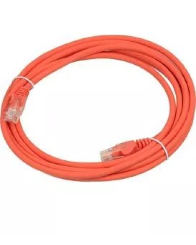 Патч-корд RJ45 - RJ45, 4 пары, UTP, категория 5е, 1 м, оранжевый, LSZH LANMASTER LAN-PC45/U5E-1.0-OR в Волгограде Патч-корды и пигтейлы Pintop.ru