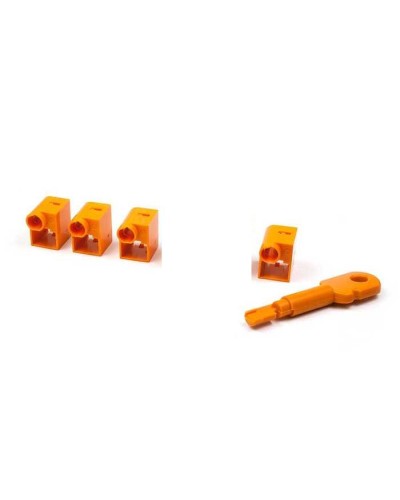 Комплект заглушек порта RJ-45 (6 шт.) + ключ, оранжевый LANMASTER (LAN-SEC45-PL-SET-OR) в Волгограде Коммутационные изделия Pintop.ru