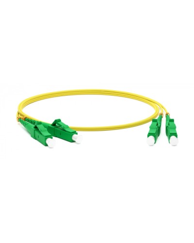 Патч-корд волоконно-оптический одномодовый SM 9/125 (OS2), LC/APC-LC/APC, duplex, LSZH, 5 м Hyperline FC-D2-9-LC/AR-LC/AR-H-5M-LSZH-YL в Волгограде Патч-корды оптические Pintop.ru
