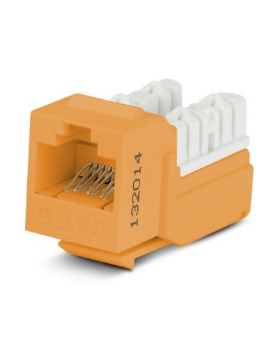 Вставка Hyperline (KJNE-8P8C-C6-90-OR) в Волгограде Коннекторы Pintop.ru